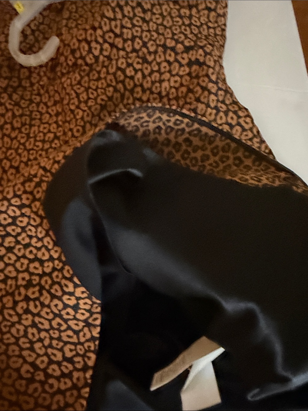 kate spade Black and copper Leopard-Print  knee length Dress - Picture 10 of 12